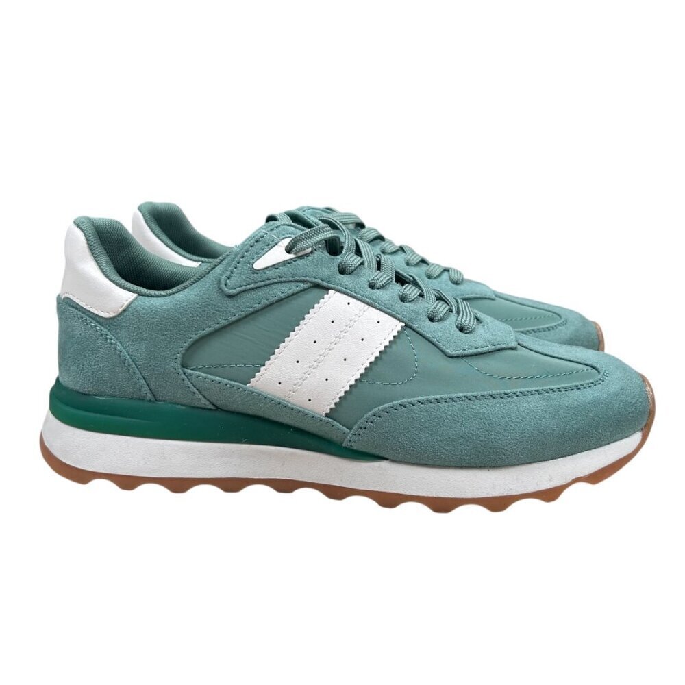 Steve Madden Percie 8.5 Sneaker Athleisure Walking Preppy Green - Picture 2 of 7